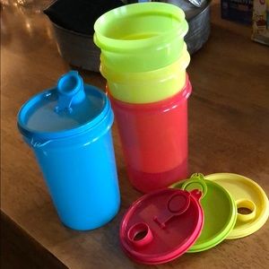 Tupperware large tumblers and lid